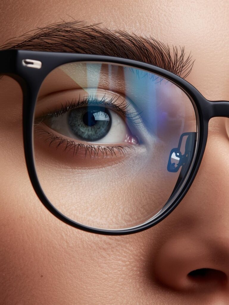 Lentes de grau que corrigem diferentes distâncias de visão com um único par de óculos. Perfeitas para quem precisa enxergar claramente de perto, de longe e em distâncias intermediárias.