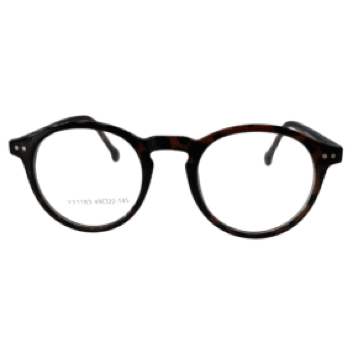 Armação tartaruga redonda marron