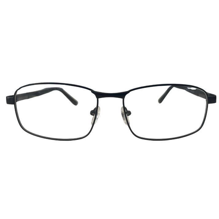 armação Retangular metal preta armação Retangular metal preta