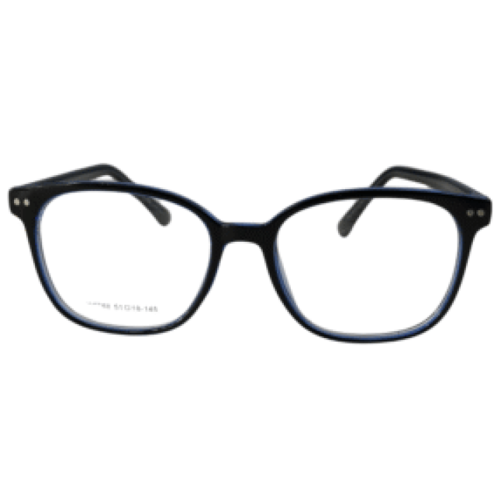 Armação quadrada preta feminina