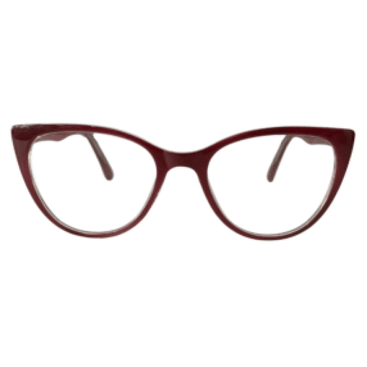 Armação redonda vinho feminina