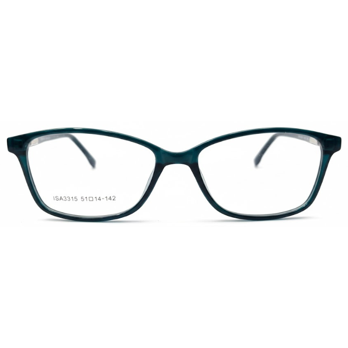 Armação quadrada feminina azul