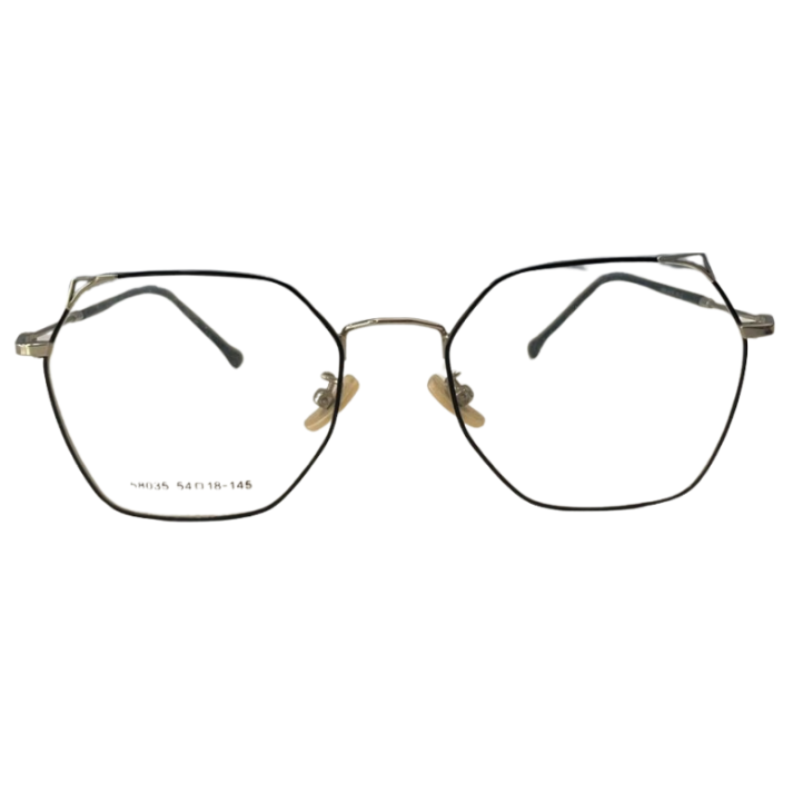 Armação quadrada gatinho preta feminina