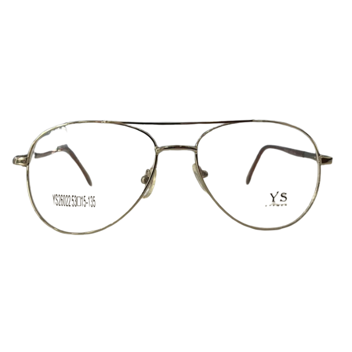 Armação aviador metal dourada unisex
